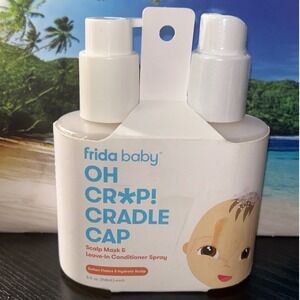 Frida Baby Oh Crap Cradle Cap Scalp Mask and Leave In Conditioner Spray New
